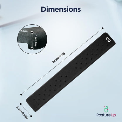 Memory Foam L-Shaped Desk Edge Wrist Rest Ergonomic Forearm Support Non-Slip Cushion for Extended Work Comfort