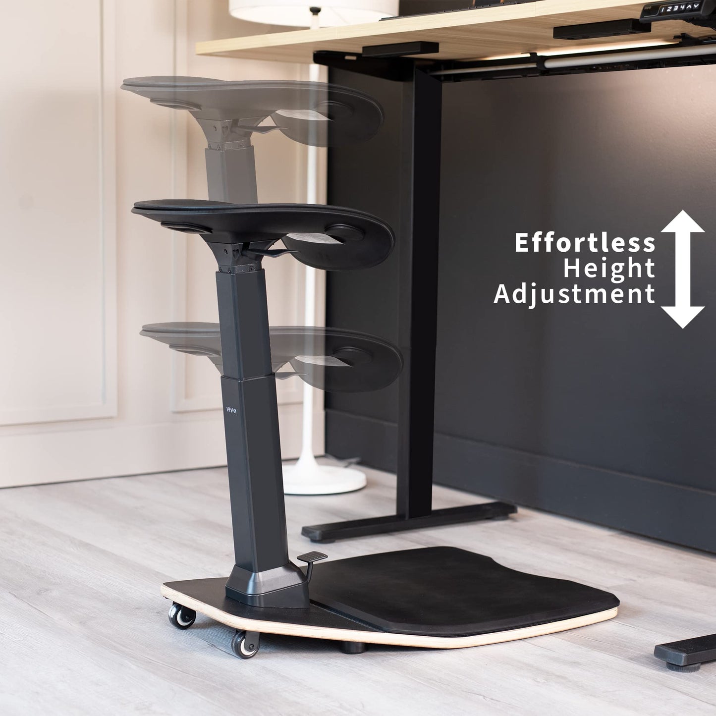 Ergonomic Leaning Perch Standing Desk Stool Anti-Fatigue Posture Seat Adjustable Height