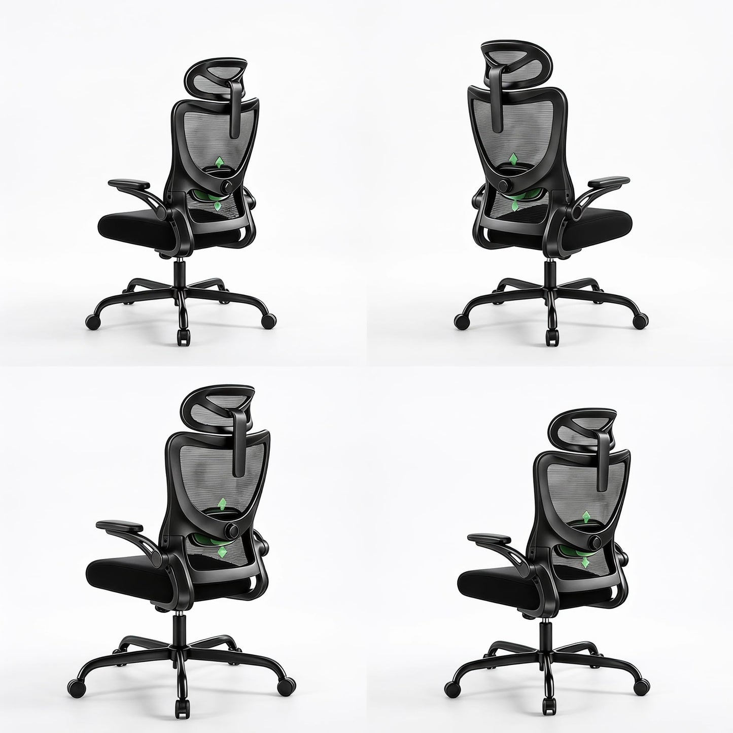 Marsail Ergonomic Office Chair with 3D Armrests