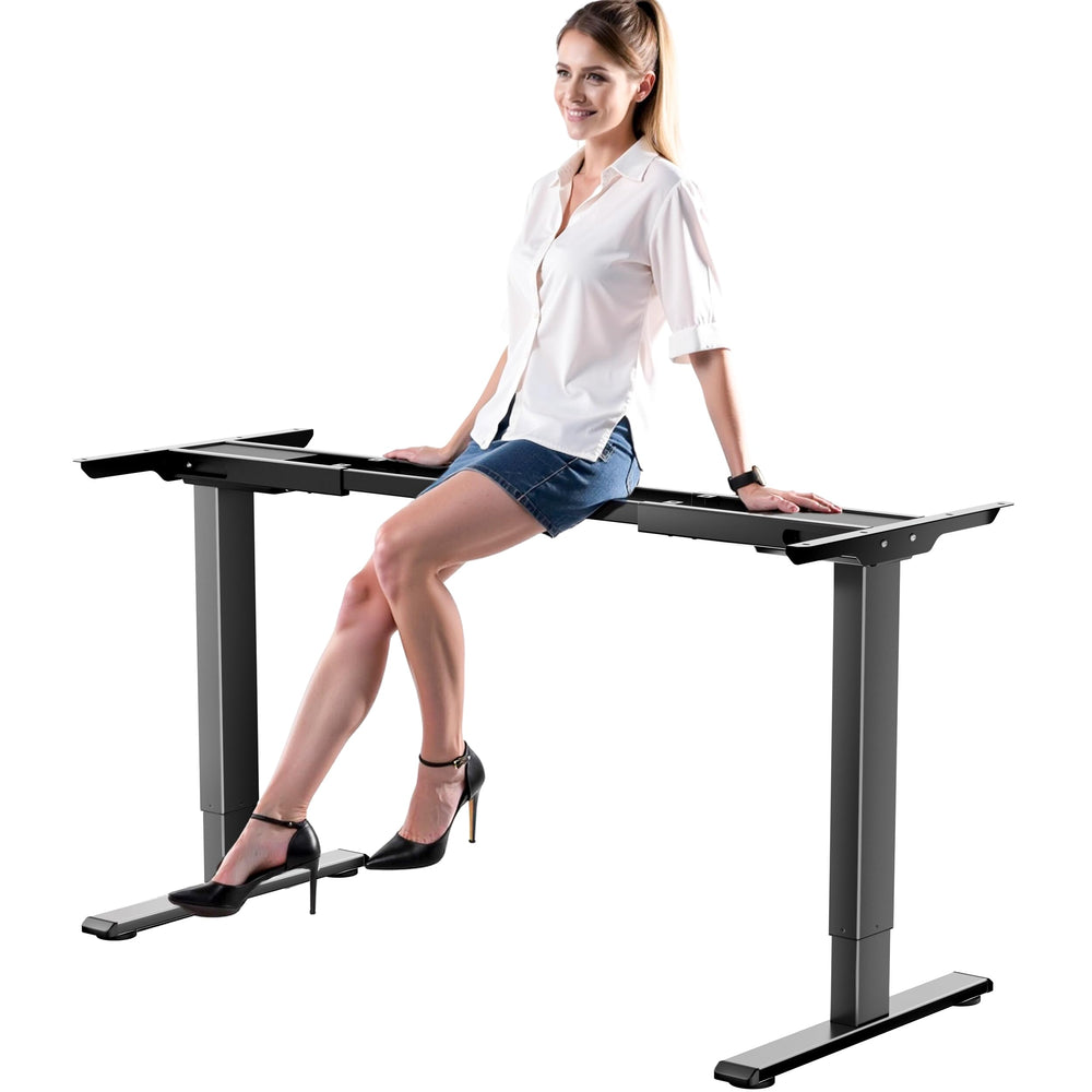 Electric Adjustable Standing Desk Frame with Memory Presets Stand Up Desk Base Workstation Legs Home Office