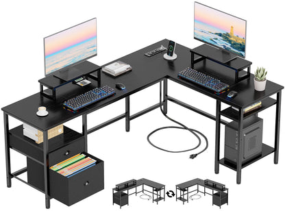 Furologee L Shaped Computer Desk