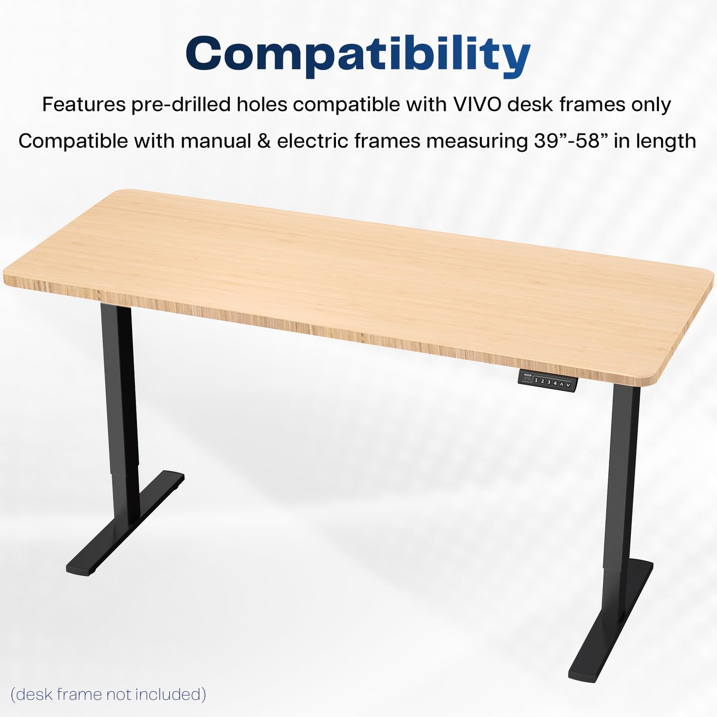 Universal Table Top for Height Adjustable Desk Frame Home Office Desktop Surface
