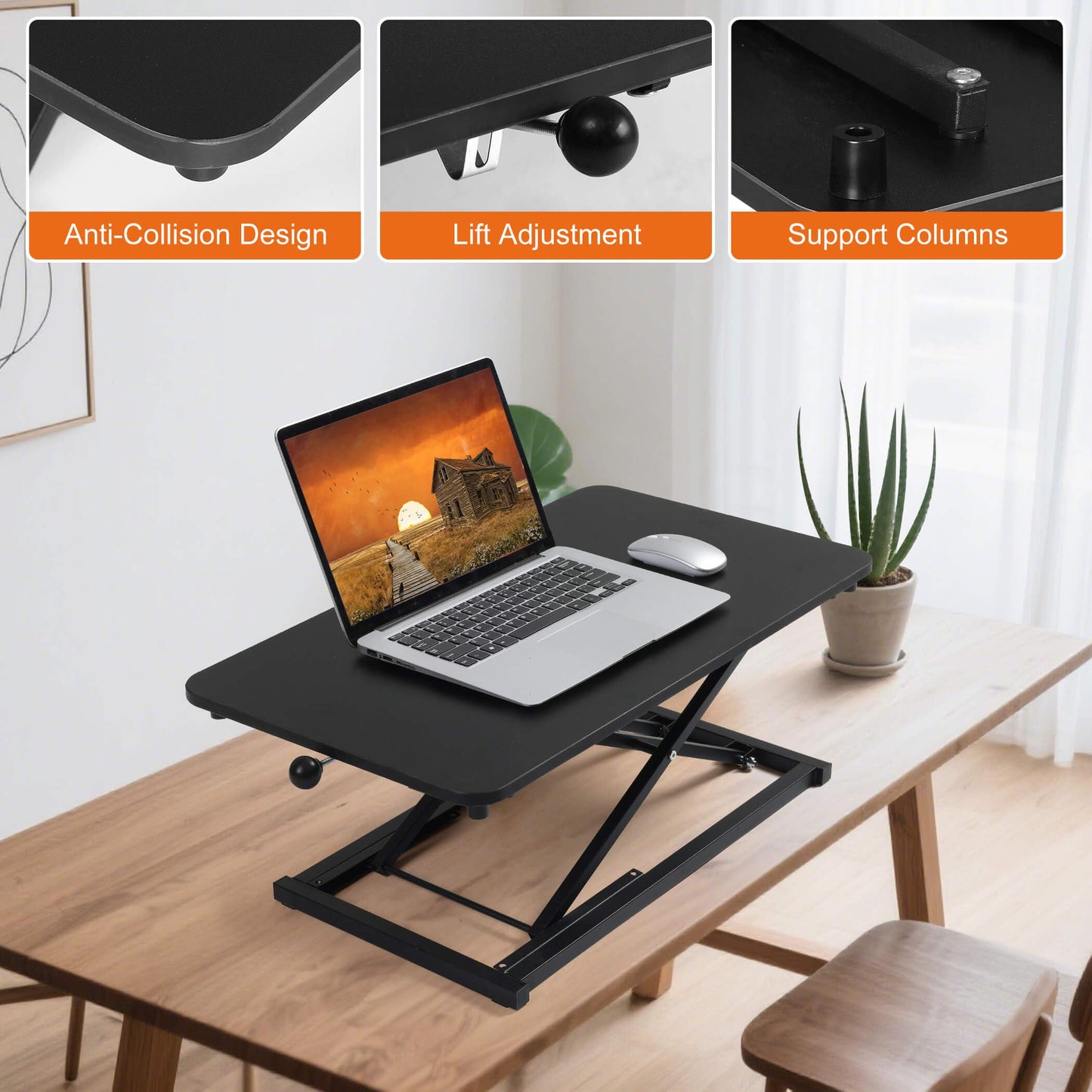 Raathionty Standing Desk Converter Adjustable Height