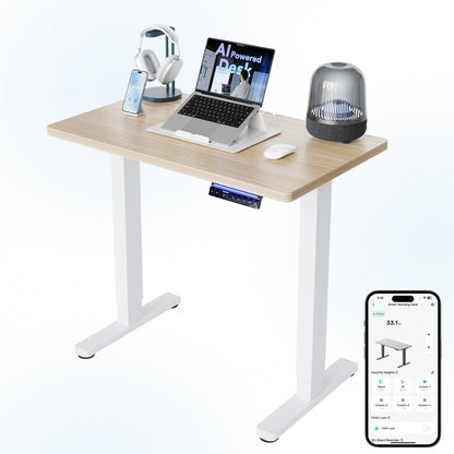 Electric Standing Desk Adjustable Height Sit Stand Desk with Memory Settings Home Office Desk