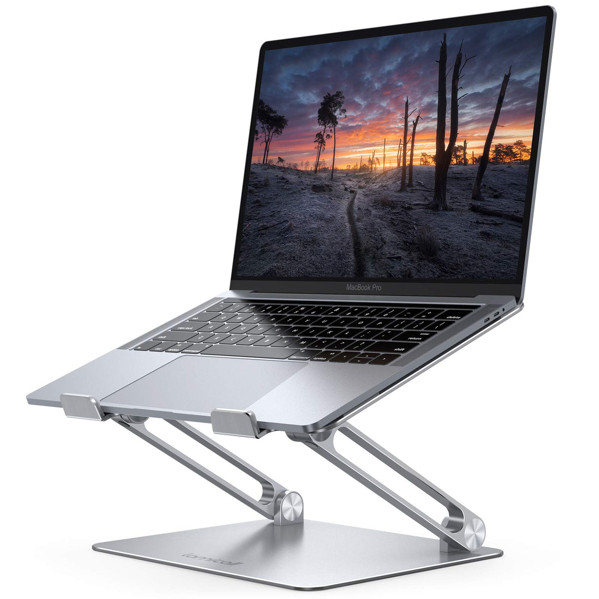 Adjustable Aluminum Laptop Stand Foldable Portable Ergonomic Notebook Riser Desk Holder