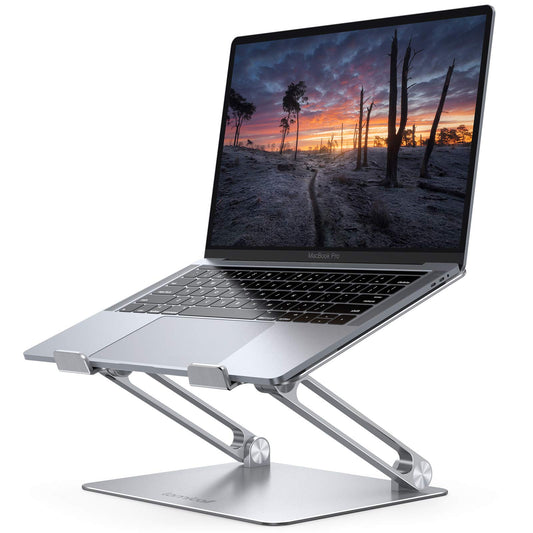 Adjustable Aluminum Laptop Stand Foldable Portable Ergonomic Notebook Riser Desk Holder
