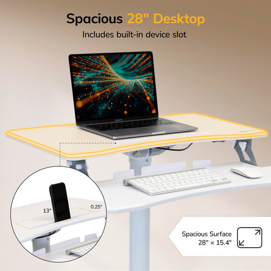 Height Adjustable Mobile Computer Cart Rolling Workstation with Keyboard Tray Storage Shelves Locking Wheels Office Classroom Home Stand