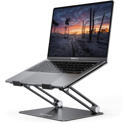 Adjustable Aluminum Laptop Stand Foldable Portable Ergonomic Notebook Riser Desk Holder