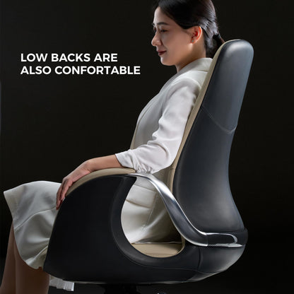 Genuine Leather Executive Office Chair Big and Tall Ergonomic Reclining Swivel Base