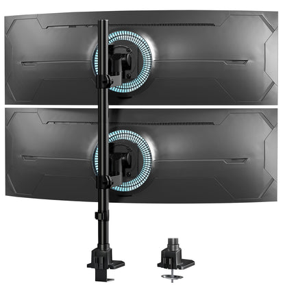 Dual Monitor-Arm Ultrawide Heavy Duty - 24-57 inch Vertical Dual Monitor Mount
