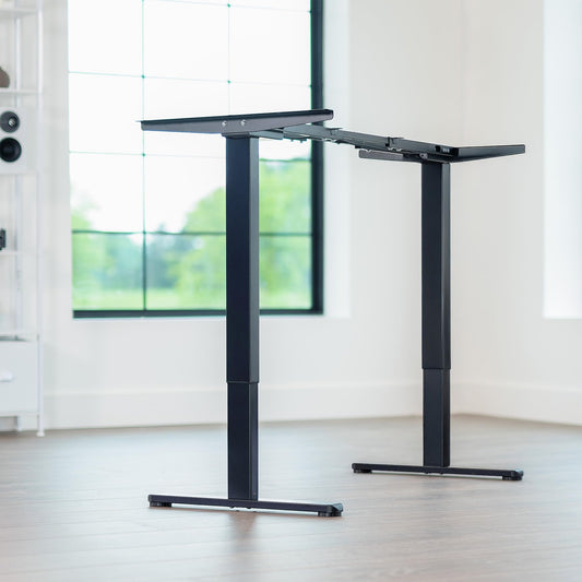 Electric Dual Motor Standing Desk Frame Height Adjustable DIY Workstation Memory Controller Frame Only 40–85 Inch Top Support