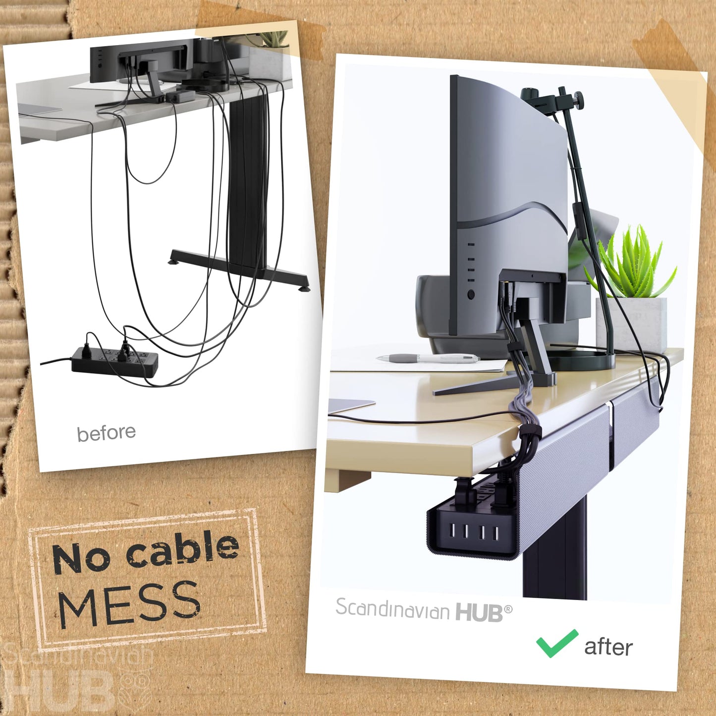 Under Desk Cable Management Tray