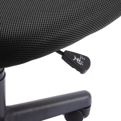 Low Back Mesh Office Chair Adjustable Swivel Casters Upholstered Design