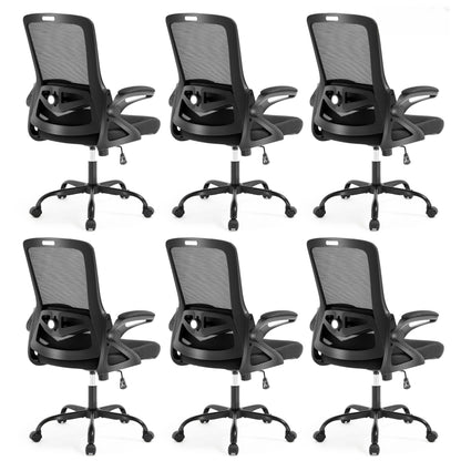 Ergonomic Mesh Office Chair with Adjustable Lumbar Support and Flip-Up Arms Executive Task Chair
