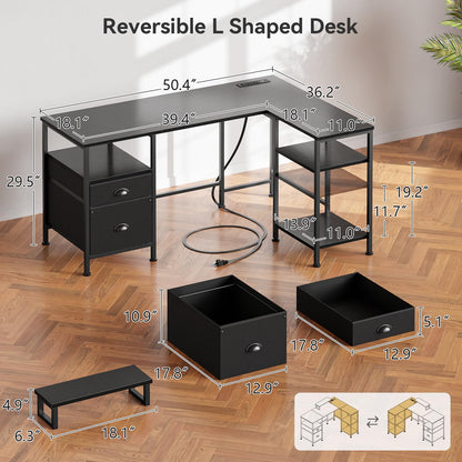 Furologee L Shaped Computer Desk