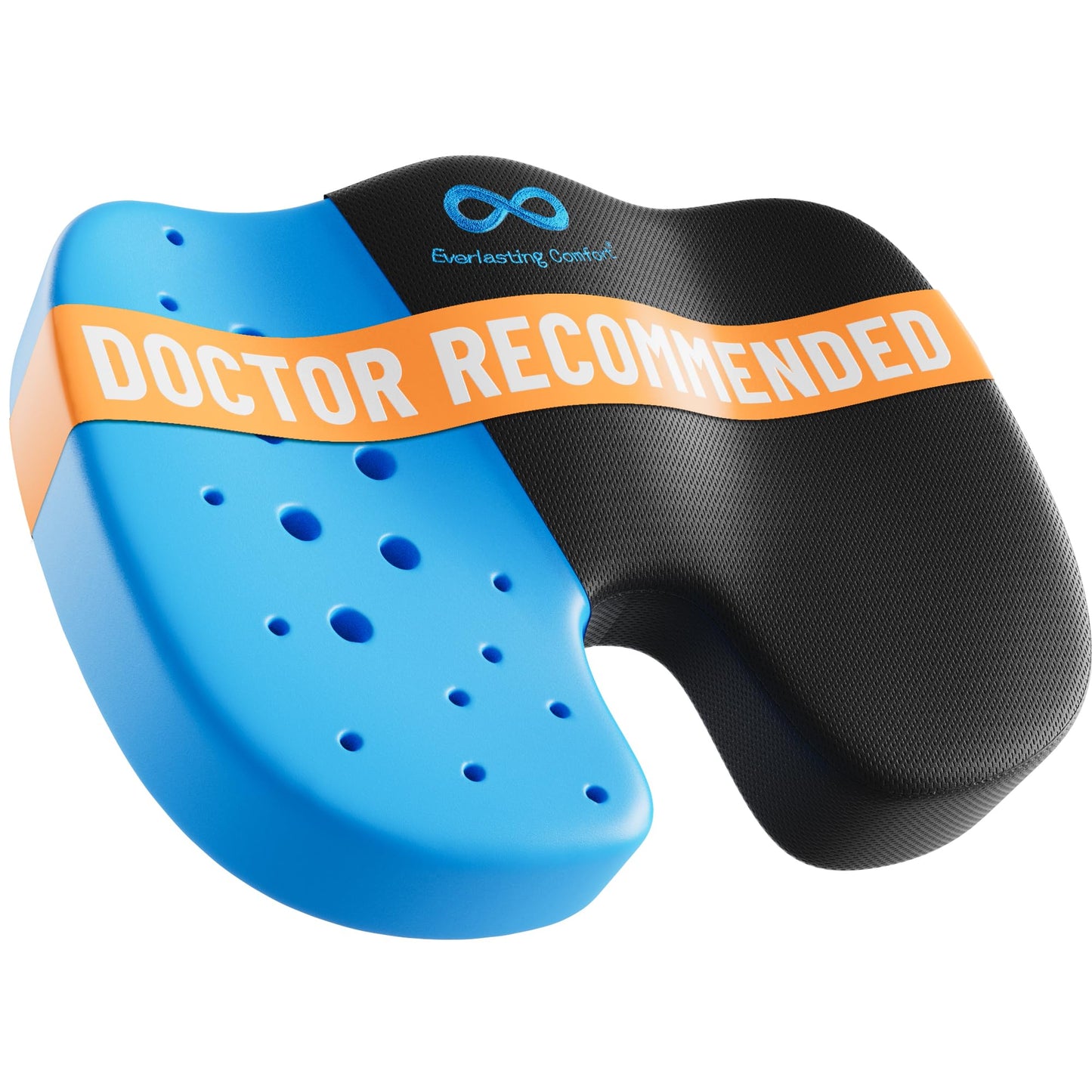 Memory Foam Seat Cushion Ergonomic Tailbone and Sciatica Pain Relief Office Car Support