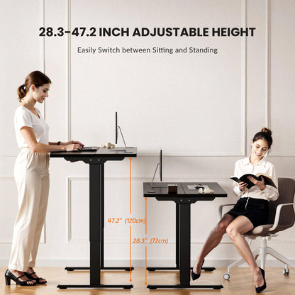 Electric Adjustable Standing Desk Frame with Memory Presets Stand Up Desk Base Workstation Legs Home Office