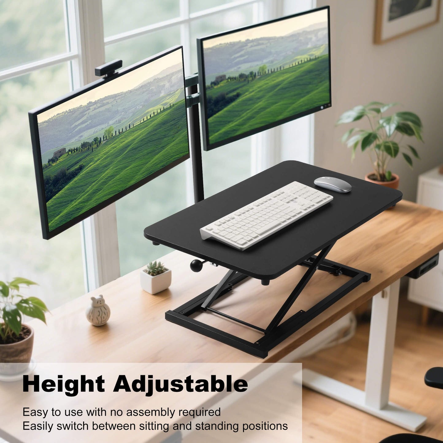 Raathionty Standing Desk Converter Adjustable Height