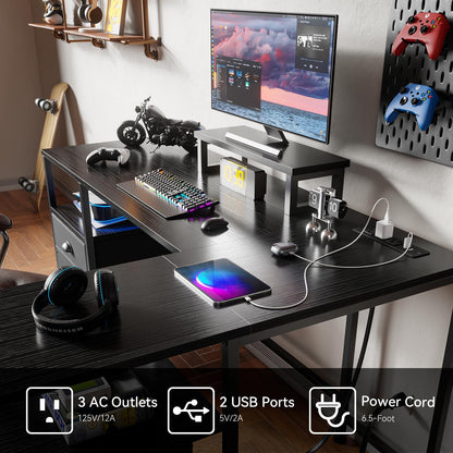 Furologee L Shaped Computer Desk