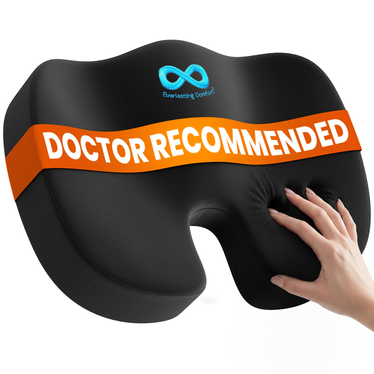 Memory Foam Seat Cushion Ergonomic Tailbone and Sciatica Pain Relief Office Car Support